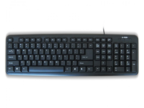 Tastatura USB ETECH E-5050 US Black