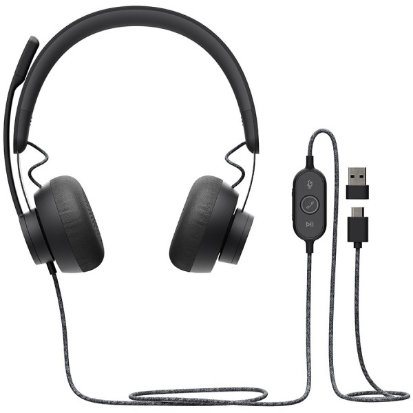 LOGITECH ZONE WIRED UC GRAPHITE - EMEA ( 981-000875 ) 