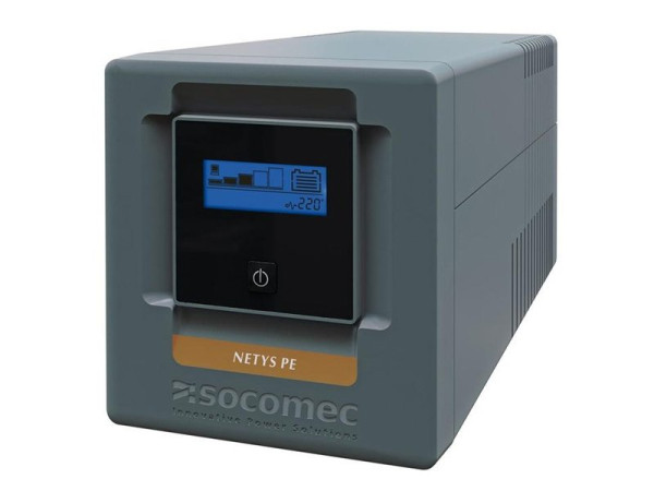 UPS Socomec NeTYS PE 1000VA600W 230V 5060Hz AVR,  Step wave, LCD displej, RJ45, 1xUSB