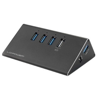 USB LC Power LC-HUB-ALU-2B-4 HUB 4port USB3.0 Aluminium New