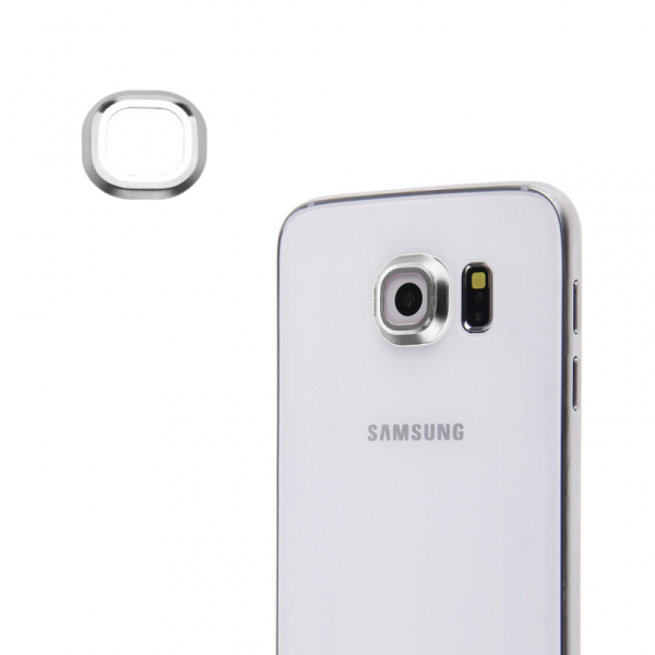 Metalna zastita kamere za Samsung G920 S6 srebrna
