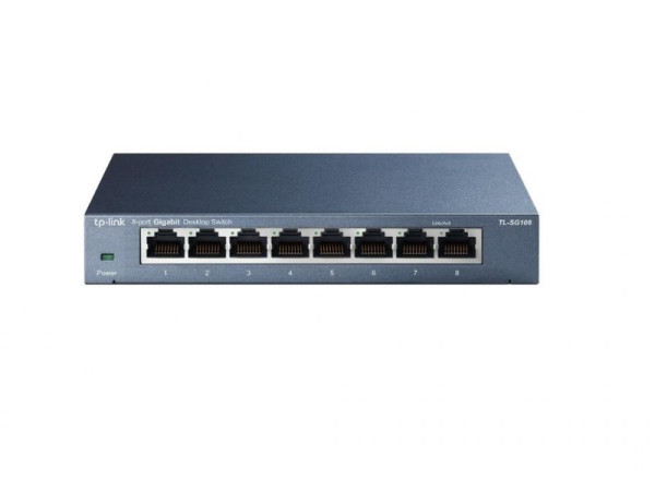 Switch TP-LINK TL-SG108 Gigabit8x RJ45101001000MbpsDesktop metalno kuciste' ( 'TL-SG108' ) 