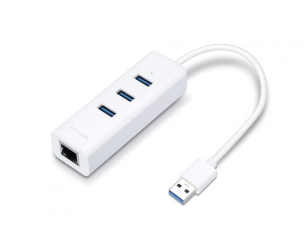 Adapter TP-LINK UE330 USB 3.0 to RJ-45 Gigabit Ethernet Network1x LAN3x USB 3.0 Hub' ( 'UE330' ) 