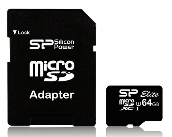 MC MicroSDXC Silicon Power 64GB SP064GBSTXBU1V10SP Class 10