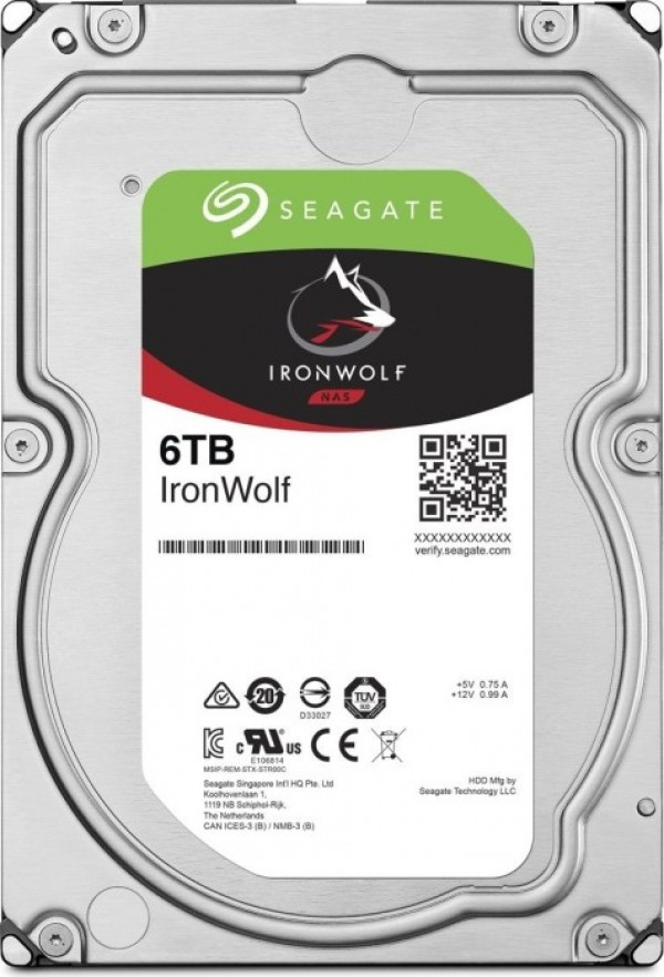HDD Seagate 6TB ST6000VN001 3.5 5900 256M IronWolf VN001