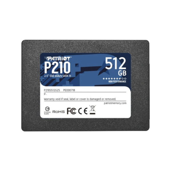 SSD 2.5 SATA3 512GB Patriot P210 520MBs/430MBs P210S512G25B - bulk