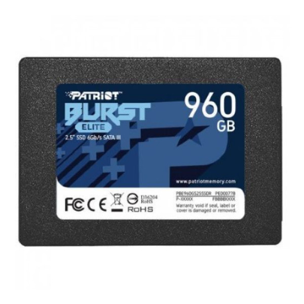 SSD 2.5 SATA3 6Gb/s 960GB Patriot Burst Elite 450MBs/320MBs PBE960GS25SSDR