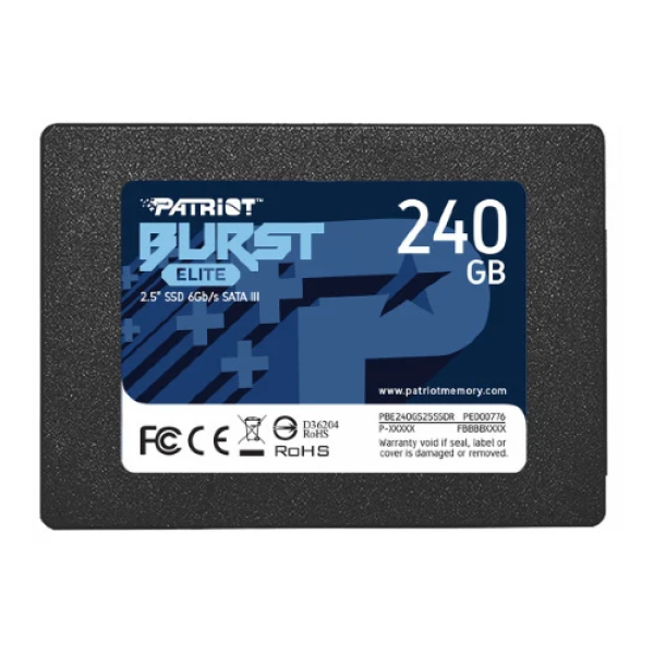 SSD 2.5 SATA3 6Gb/s 240GB Patriot Burst Elite 450MBs/320MBs PBE240GS25SSDR