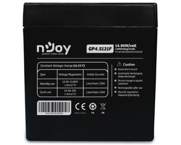 NJOY GP4.5121F baterija za UPS 12V 14.95W (BTVACDUEATE1FCN01B)
