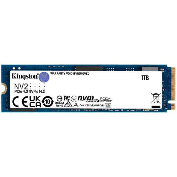 Kingston 2TB NV2 M.2 2280 PCIe 4.0 NVMe SSD, up to 3,500MBs read, 2,800MBs write, EAN: 740617329971 ( SNV2S2000G ) 