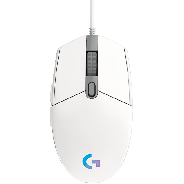 LOGITECH G102 LIGHTSYNC Corded Gaming Mouse - WHITE - USB - EER ( 910-005824 ) 