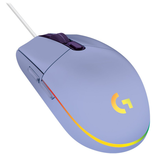 LOGITECH G203 LIGHTSYNC Corded Gaming Mouse - LILAC - USB ( 910-005853 ) 