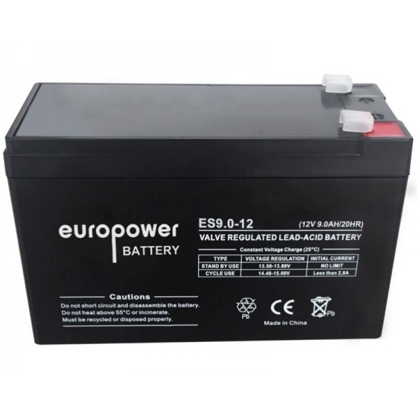 UPS Battery Europower ES12-9 12V 9Ah