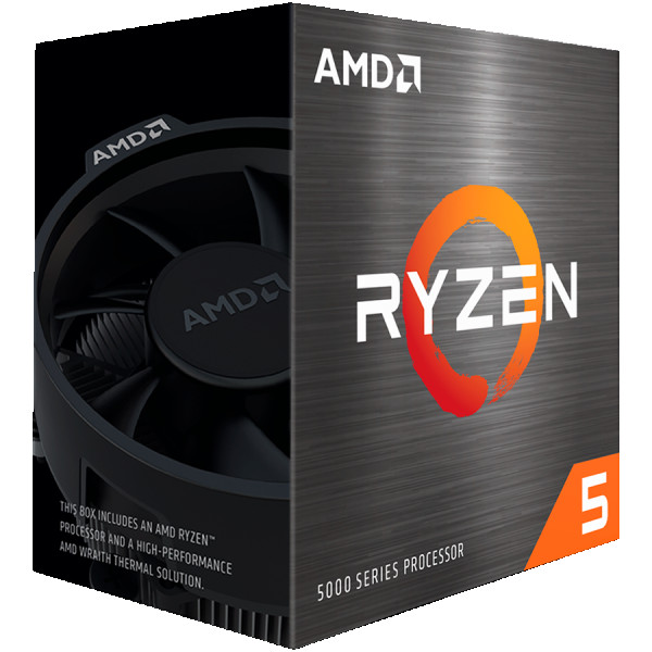 AMD CPU Desktop Ryzen 5 6C12T 5600 (3.64.2GHz Boost,36MB,65W,AM4) Box ( 100-100000927BOX ) 