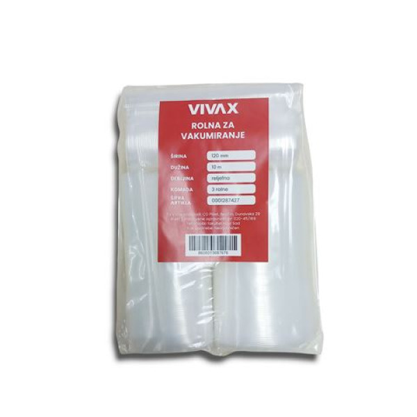 VIVAX HOME rolna za vakumiranje 120mm x 10m  3 rolne