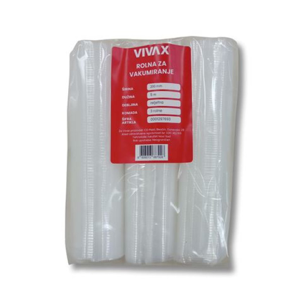 VIVAX HOME rolna za vakumiranje 200mm x 5m  3 rolne
