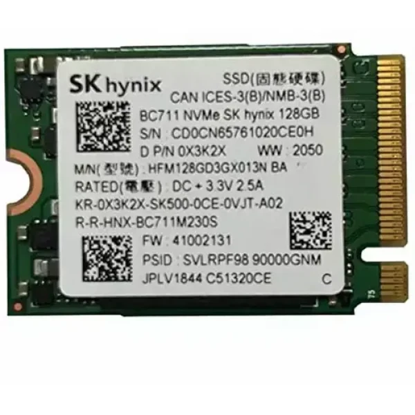 SSD M.2 NVMe 128GB Hynix  BC7112230 Bulk