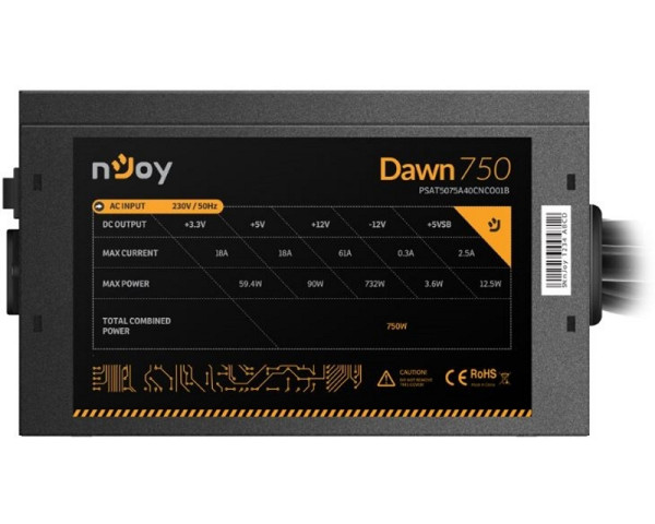 NJOY Dawn 750 750W napajanje (PSAT5075A40CNCO01B)