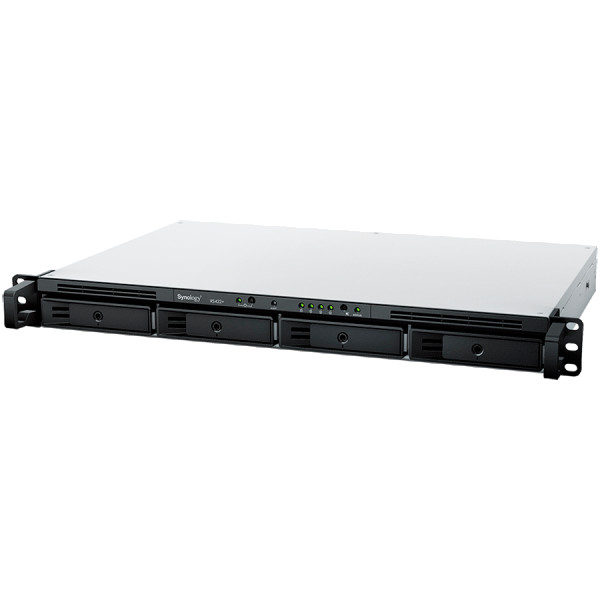 Synology NAS RS422+, rack, AMD Ryzen R1600, 2GB DDR4, 4-bay,  USB, LAN 2x1GbE, 1U, 1 x Gen3 x2 network upgrade slot, 3-year hardware warran