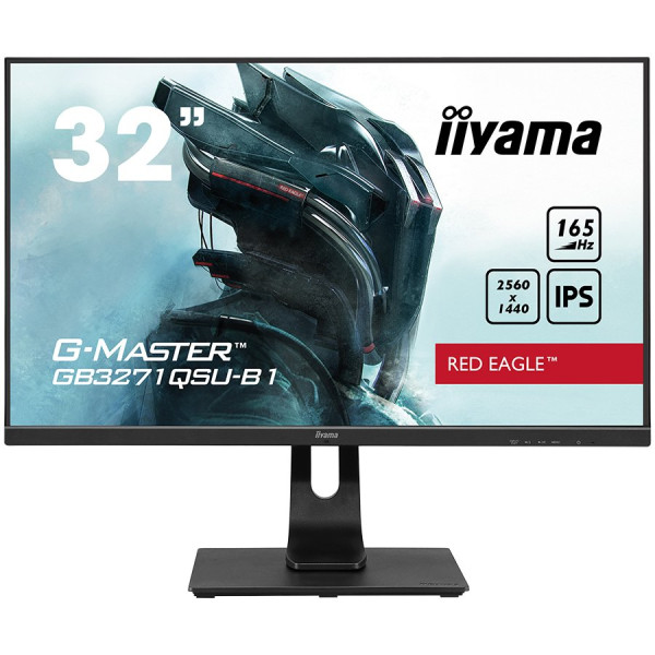 iiyama G-Master GB3271QSU-B1, 32'' IPS display - WQHD resolution (2560 x 1440), Free Sync technology - Black Tuner, Blue Light - 1ms respons