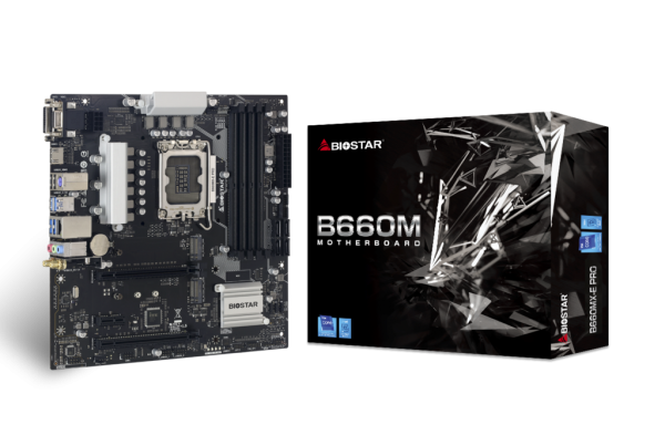 MB s1700 Biostar B660MX-E PRO 4xDDR42xM.2HDMIVGA