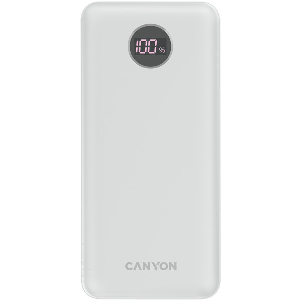 CANYON  PB-2002 Power bank 20000mAh Li-poly battery, Input Type-C 5V3A,9V2A,18W  , Output Type-C:5V3A,9V2.2A,12V1.5A,20W, Output USBA1USBA2