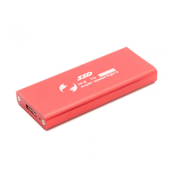 Adapter m.2 SSD na USB crveni