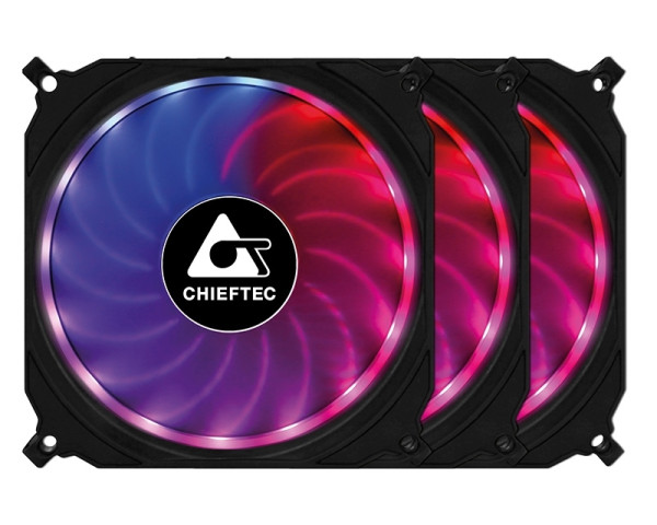 CHIEFTEC Set Ventilatora Tornado RGB CF-3012-RGB 120 x 120 x 25mm (3 komada)