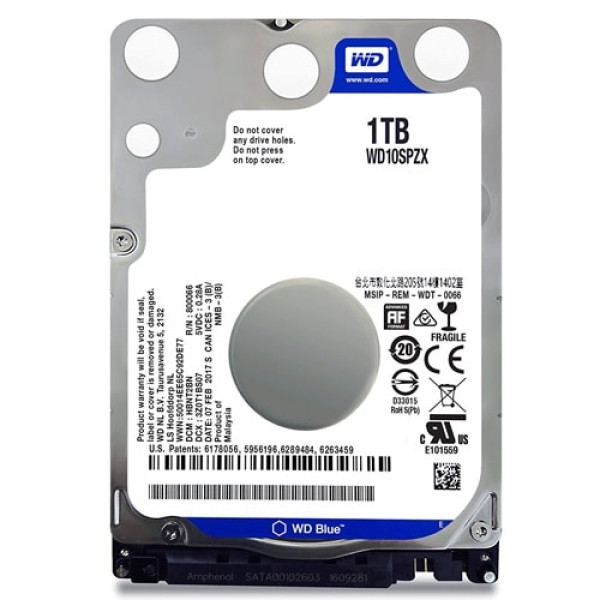 HDD 2.5'''' WD 1TB WD10SPZX 5400rmp SATA3 128MB