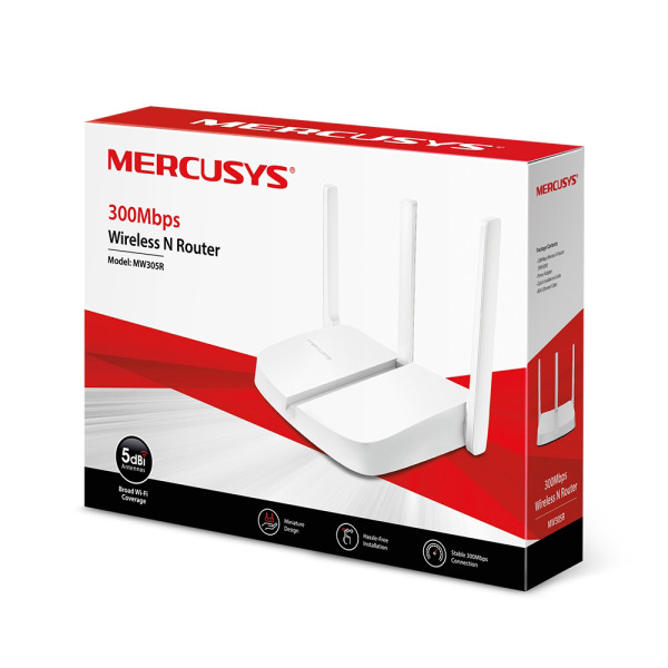 Mercusys MW305R-V3, 300Mbps Wireless N Router ( 5045 )