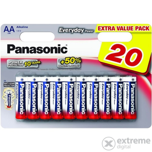 Baterija AA PANASONIC LR6EPS/20BW-AA 20kom Alkalne Everyday