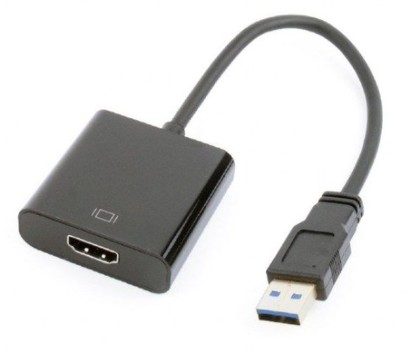 Adapter GEMBIRD A-USB3-HDMI-02 USB3.0 na HDMI display adapter Black