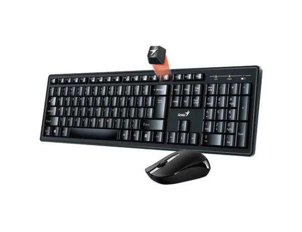 Tast+Mis USB Wireless Genius Smart KM-8200 US Dual Color,USB, 2,4GHz