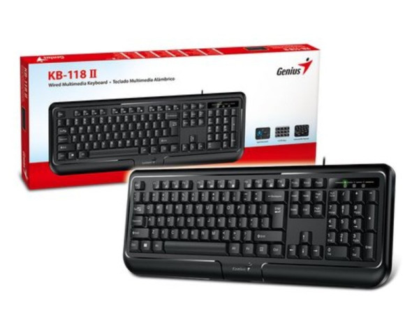 GENIUS KB-118 II USB YU crna tastatura