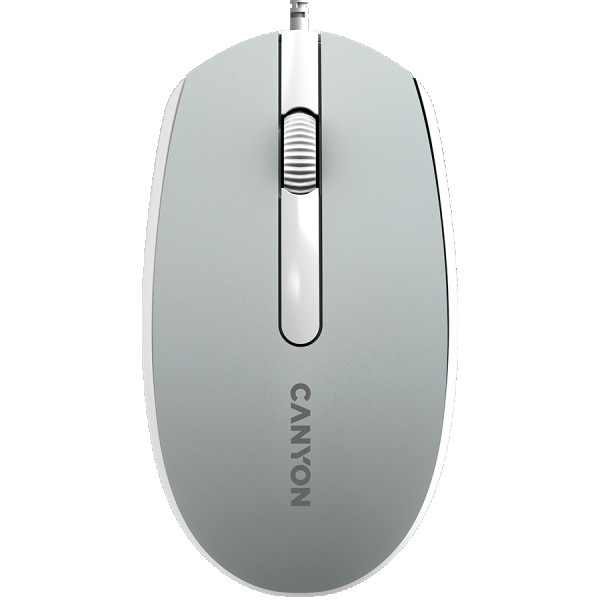 Canyon Wired  optical mouse with 3 buttons, DPI 1000, with 1.5M USB cable,Dark grey, 65*115*40mm, 0.1kg ( CNE-CMS10DG ) 