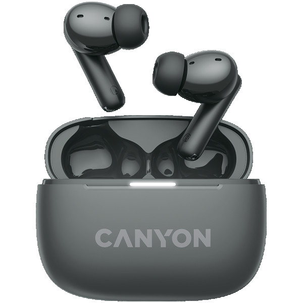 CANYON OnGo TWS-10 ANC+ENC, Bluetooth Headset, microphone, BT v5.3 BT8922F, Frequence Response:20Hz-20kHz, battery Earbud 40mAh*2+Charging 