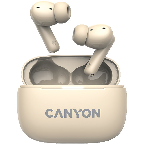 CANYON OnGo TWS-10 ANC+ENC, Bluetooth Headset, microphone, BT v5.3 BT8922F, Frequence Response:20Hz-20kHz, battery Earbud 40mAh*2+Charging 