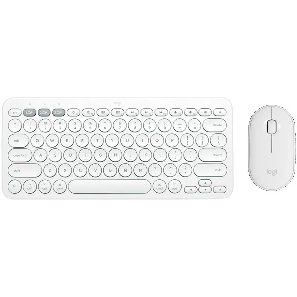 LOGITECH Pebble 2 Bluetooth Keyboard Combo - TONAL WHITE - US INTL ( 920-012240 ) 