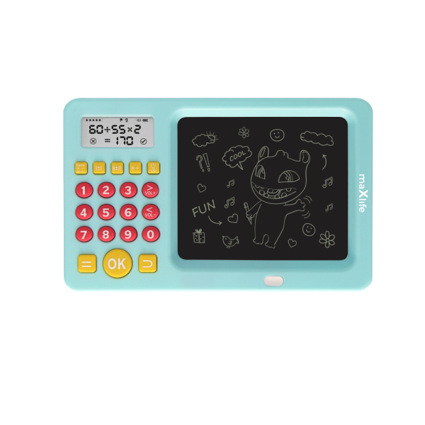Maxlife dečija magična tabla za pisanje sa kalkulatorom MXWB-01 plava