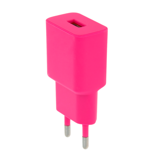 Setty charger 1x USB 2,4A LSIM-A-126 pink