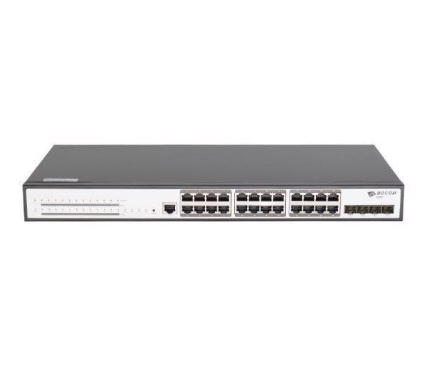 BDCOM S2900-24P4X switch 24 x Gigabit PoE+, 4 x 10G SFP+ L3-lite ( 5207 )