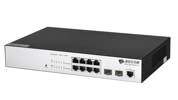 BDCOM S2510-C ,switch 8 x Gigabit RJ45, 2 x Gigabit SFP, L3-lite ( 5210 )