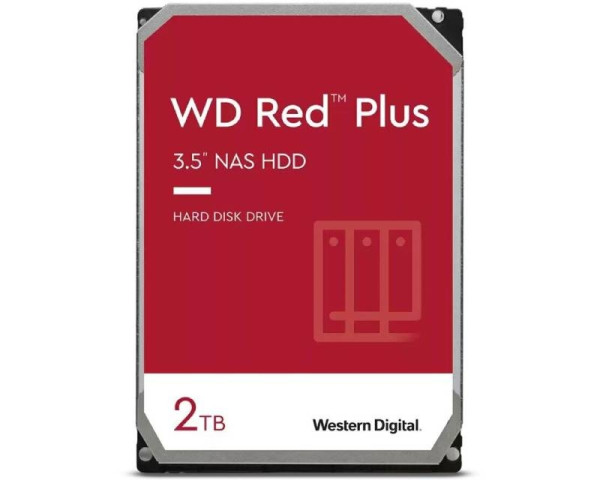 WD 2TB 3.5 inča SATA III 64MB WD20EFPX Red Plus hard disk