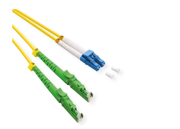 ROLINE FO Jumper Cable Duplex 9/125 OS2 LSH APC/LC UPC LSOH žuti 2.0m ( 5241 )