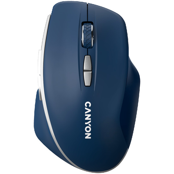 CANYON MW-21, 2.4 GHz  Wireless mouse ,with 7 buttons, DPI 80012001600, Battery: AAA*2pcs,Blue,72*117*41mm, 0.075kg ( CNS-CMSW21BL ) 