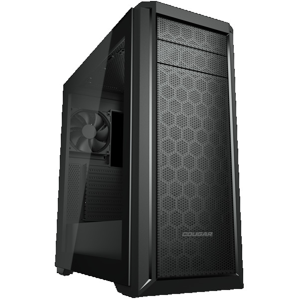 COUGAR | MX330-G Pro | PC Case | Mid Tower  Mesh Front Panel  1 x 120mm Fan  TG Left Panel ( CGR-MX330-G PRO ) 