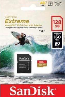 Mem. Kartica SanDisk SDXC 128GB Extreme micro SD Adapter 160MB/s