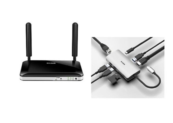 D-Link Router 4G LTE Wi-Fi DWR-921E + DUB-M810