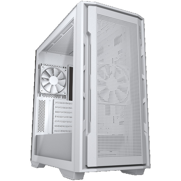 COUGAR | Uniface White| PC Case | Mid Tower  Mesh Front Panel  2 x ARGB Fans  TG Left Panel ( CGR-5C78W ) 