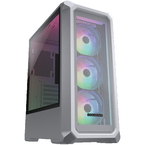 COUGAR | Archon 2 Mesh RGB (White) | PC Case | Mid Tower  Mesh Front Panel  3 x ARGB Fans  3mm TG Left Panel ( CGR-5CC5W-MESH-RGB ) 